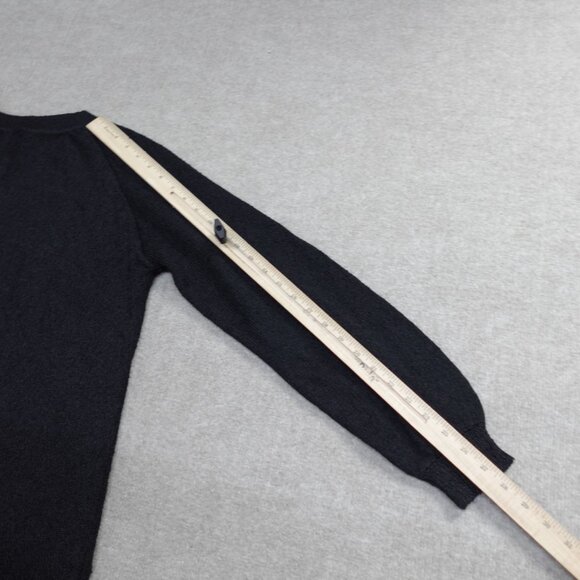 French French Rags Womens Sweater 2 Black Pullover Raglan Made in USA - Picture 10 of 11